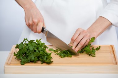 taze maydanoz doğrama cook