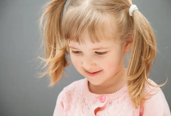 Closeup portrait of a little girl Stock Image