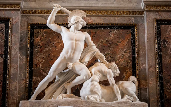 Theseus Defeats the Centaur — Stock Photo, Image