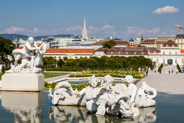 Paleis Belvedere en tuinen — Stockfoto