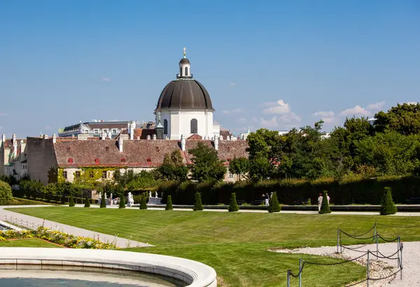 Gebiet des Belvedere-Palastes — Stockfoto