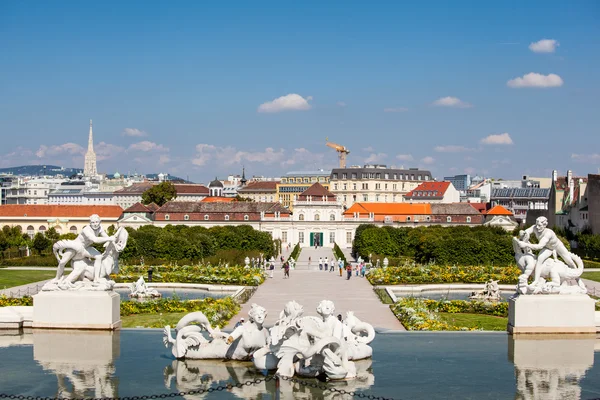 벨베데레 궁전과 정원 — 스톡 사진