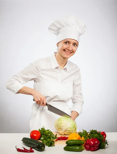 Smiling young cook — Stock Photo, Image