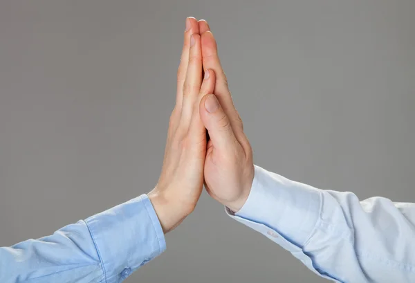 Two hands giving high fives — Stock Photo, Image