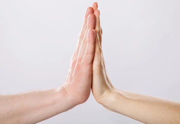 Two hands giving high five — Stock Photo, Image