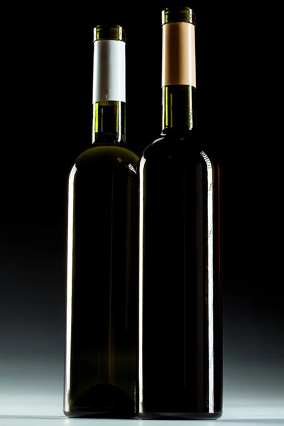 Two bottles of wine — Stock Photo, Image