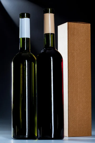 Two wine bottles — Stock Photo, Image