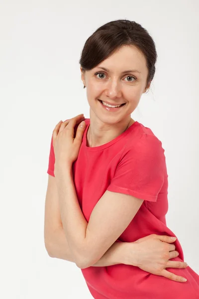 Portrait of a beautiful smiling young woman — Stock Photo, Image