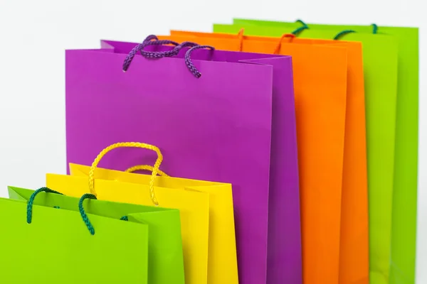Veelkleurige shopping tassen — Stockfoto