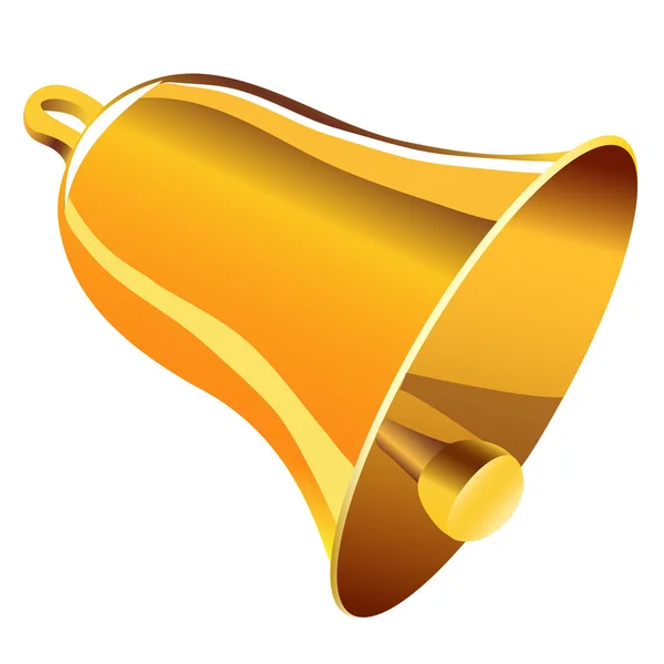 Golden bell — Stock Vector