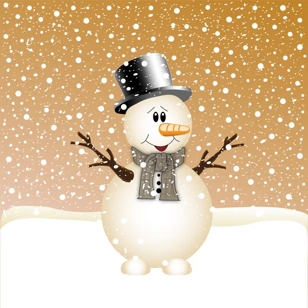 Bonhomme de neige — Image vectorielle