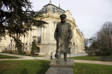 Statue of Winston Churchill clipart