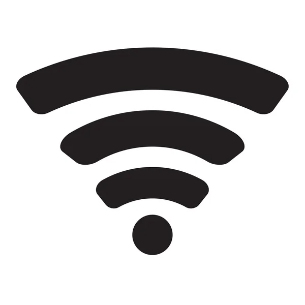 Černá wifi symbol — Stockový vektor