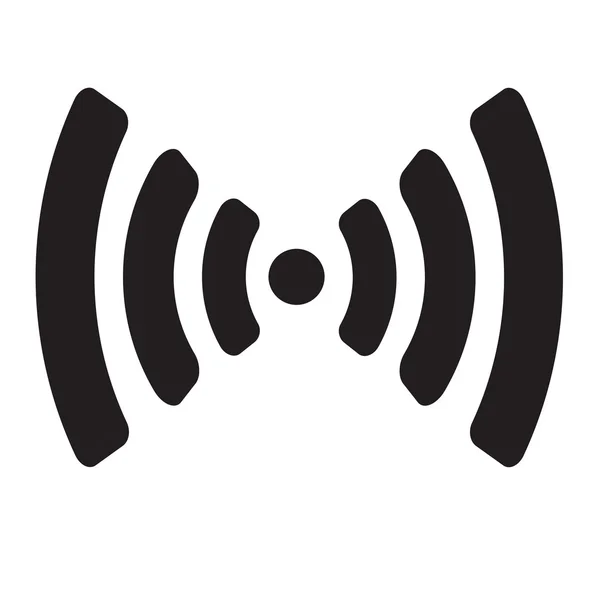 Ícone de símbolo Wifi isolado no fundo branco — Vetor de Stock