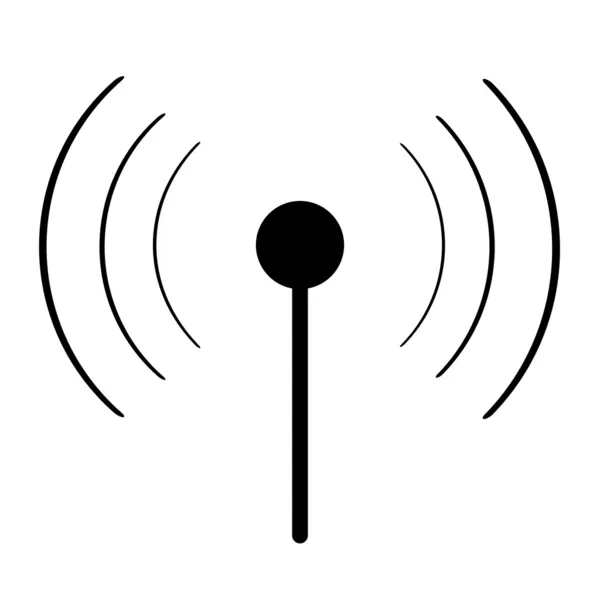 Черный знак wi-fi — стоковый вектор