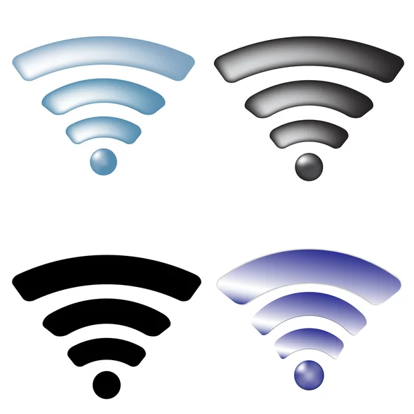 Wireless Network Symbols set — Stock Vector