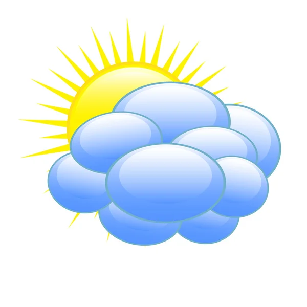 Wettervorhersage-Symbol — Stockvektor