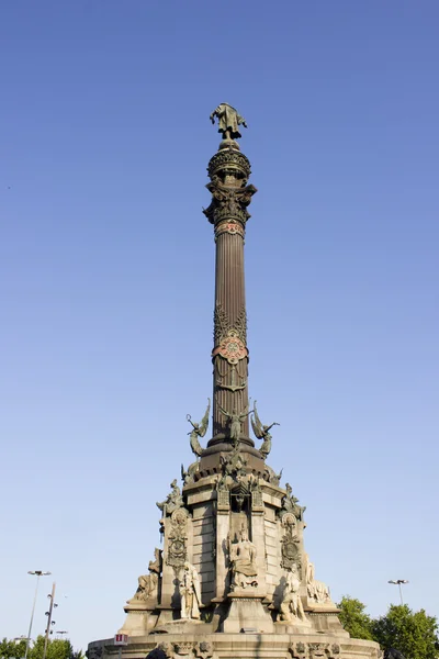 Monumento a Colombo, Barcelona — Fotografia de Stock