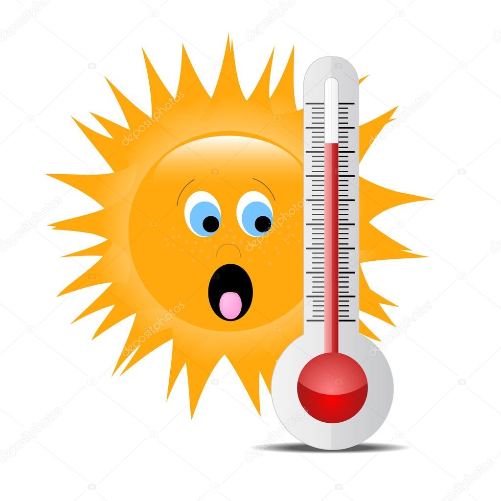Thermometer with sun 2