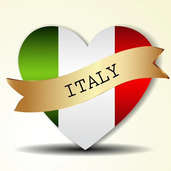 İtalyan bayrağı — Stok Vektör