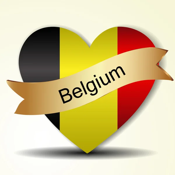 Bandiera del Belgio — Vettoriale Stock