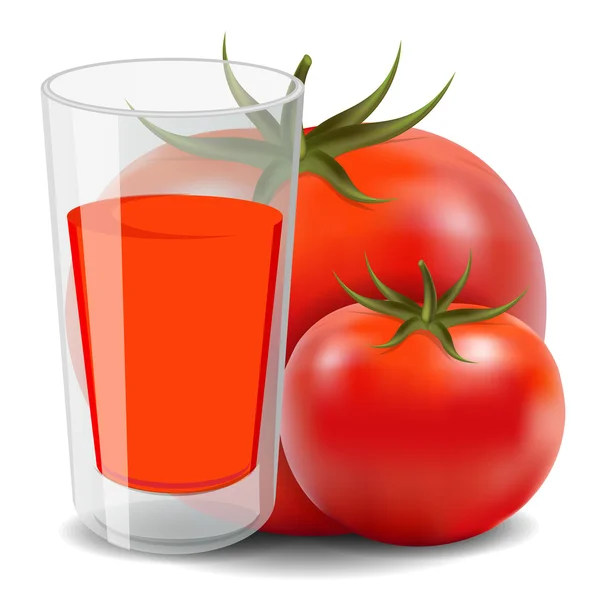 Sumo de tomate —  Vetores de Stock