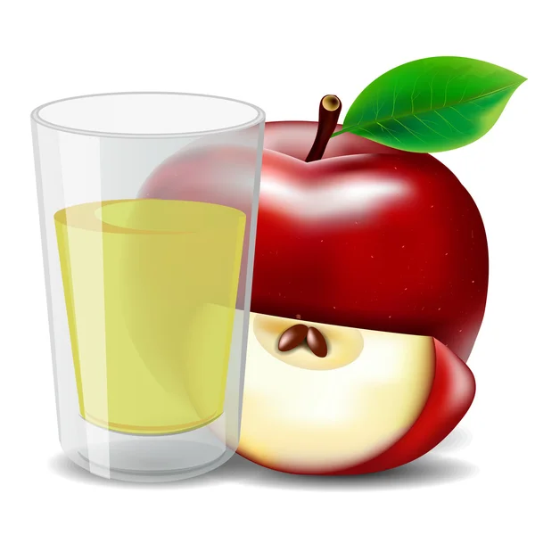 Sok jabłkowy — Wektor stockowy