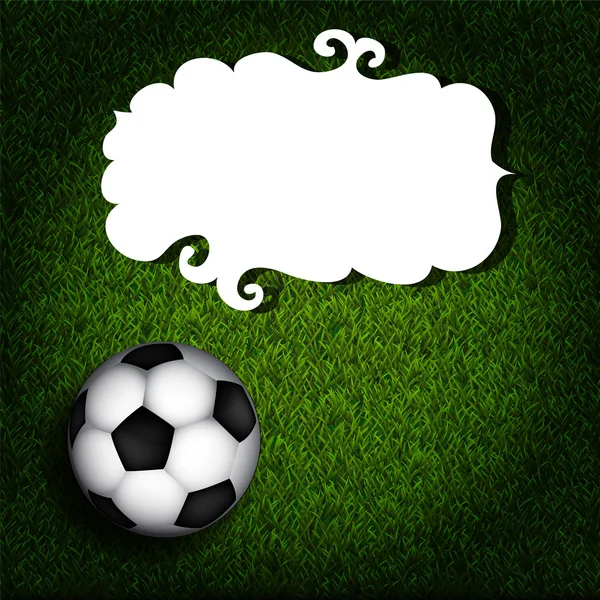Voetbal banner — Stockvector