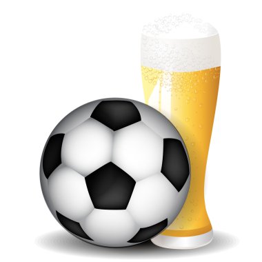 Futbol ve bira arka plan