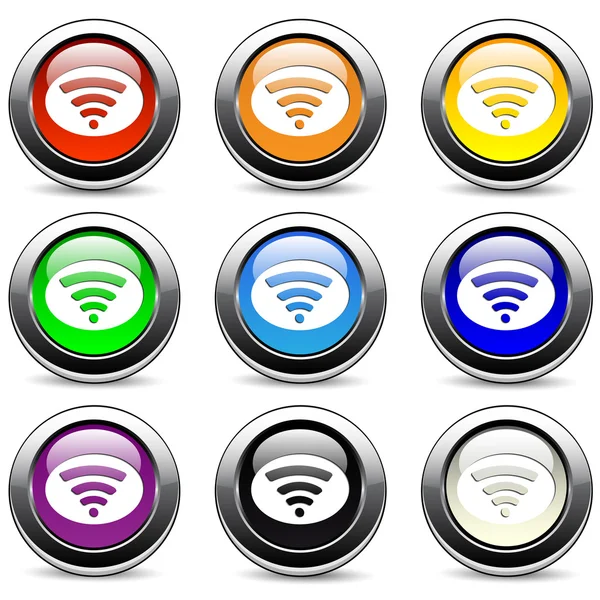 Iconos WiFi — Archivo Imágenes Vectoriales