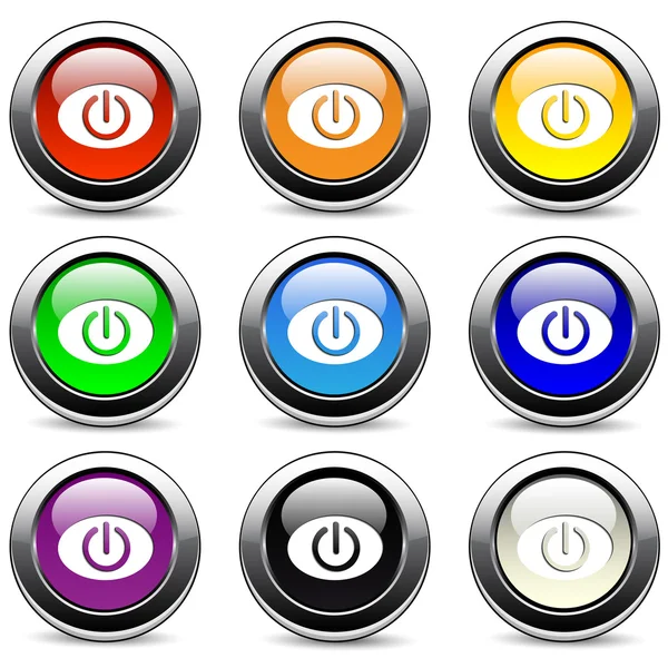 Power buttons — Stock Vector