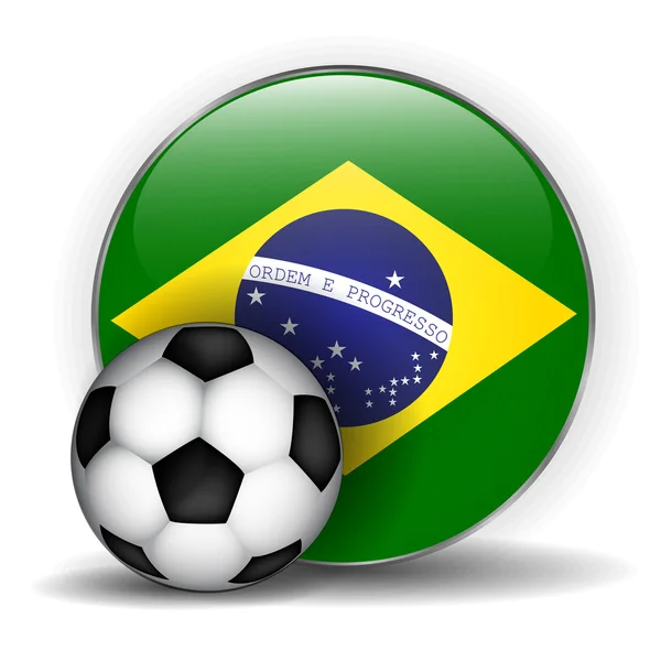 Brazil flag icon — Stock Vector