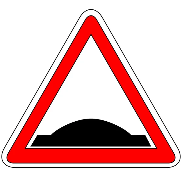 Bumpy Road Sign — Stock Vector