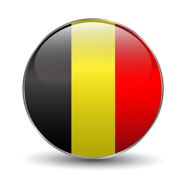 Кнопки Прапор Бельгії — стоковий вектор