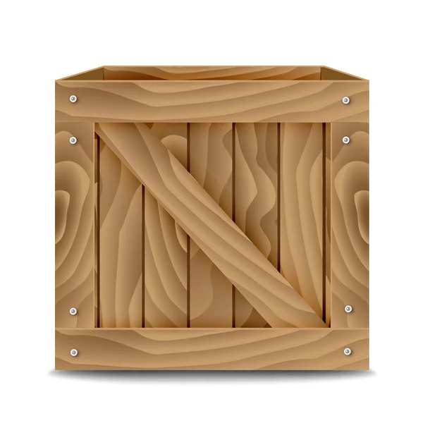 Boîte en bois — Image vectorielle