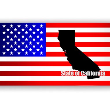 ABD'nin california eyaletinde Haritası