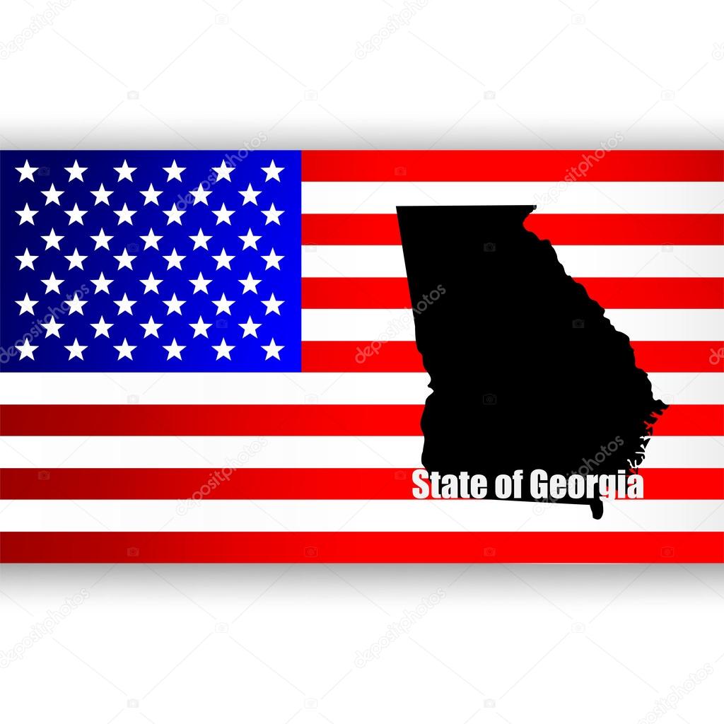 Map of the U.S. state of Georgia
