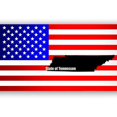 ABD'nin tennessee eyaletinde Haritası