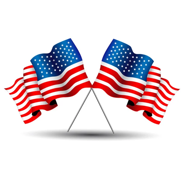 Bandera de United States of America — Vector de stock