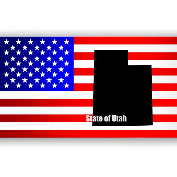 U.S. state of Utah — Stock Vector