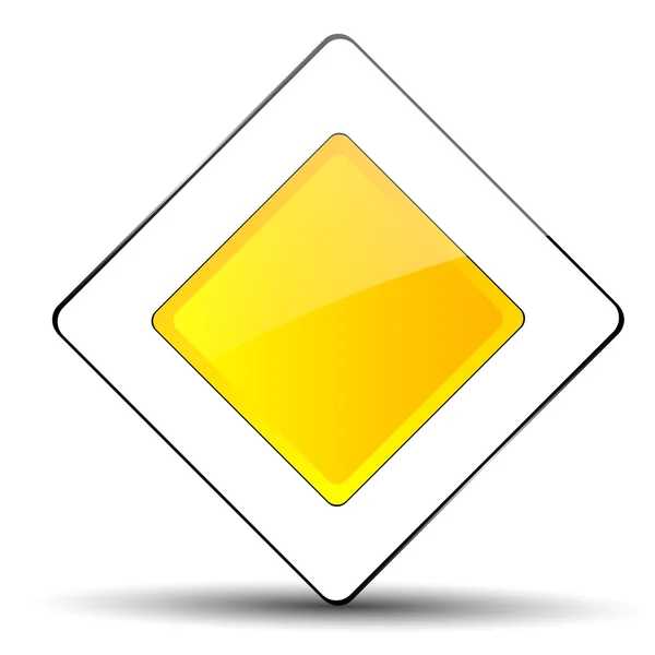 Verkeersbord - hoofdweg — Stockvector