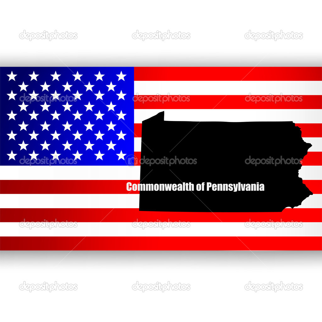 Map of the U.S. state of Pennsylvania