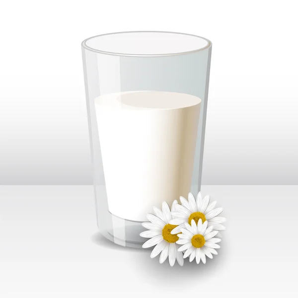 Glas Milch — Stockvektor