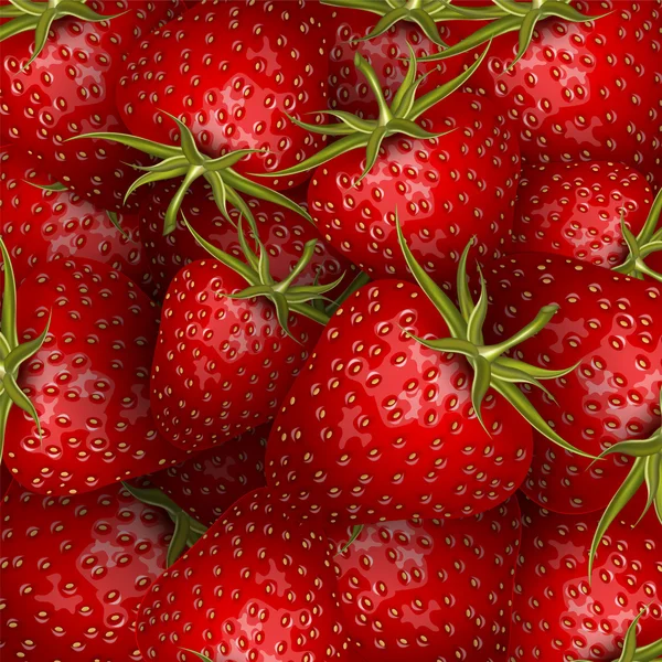 Φρέσκο φόντο φράουλα — Διανυσματικό Αρχείο