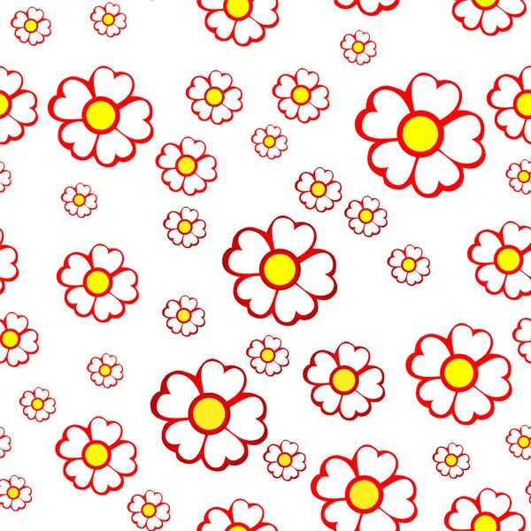 Fond sans couture de fleurs — Image vectorielle