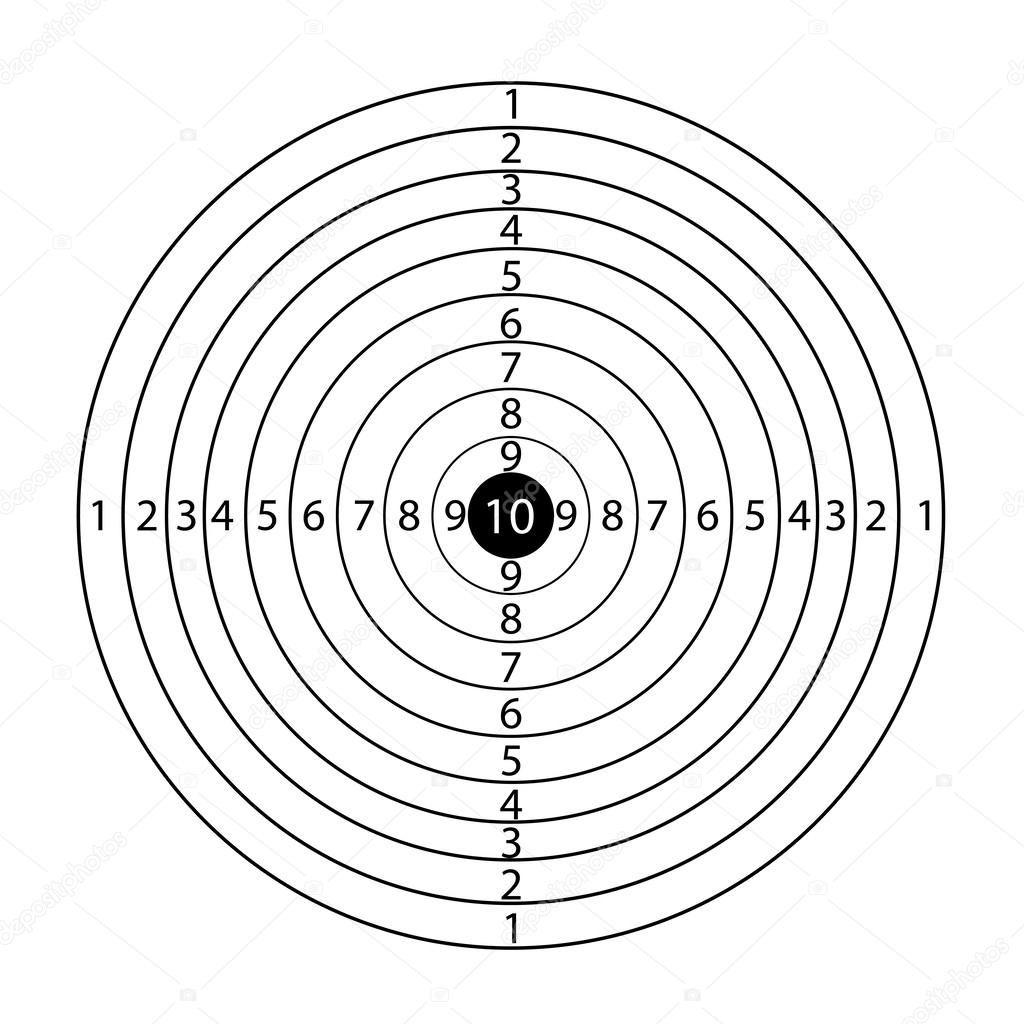 Paper rifle target Stock Vector Image by ©gabylya89 51424325