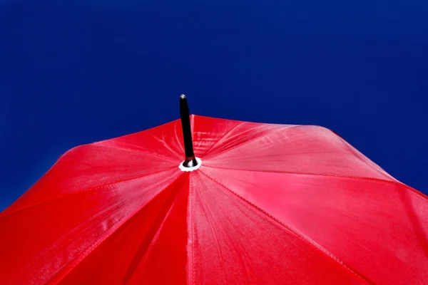 Rött paraply Stockfoto