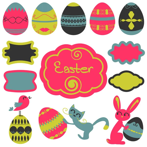 Easter decorative elements — Stock Vector