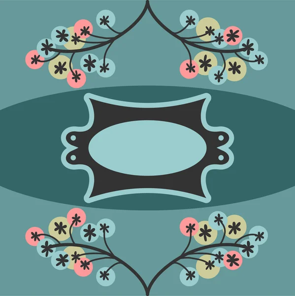 Cadre floral — Image vectorielle