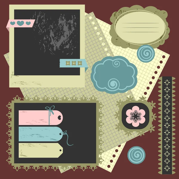 Scrapbook elements — Stock Vector